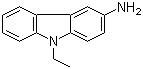 3-氨基-9-乙基咔唑分子结构 (CAS 132-32-1)