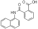 2-(1-萘基氨基甲酰基)苯甲酸分子结构 (CAS 132-66-1)