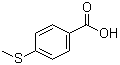 4-甲硫基苯甲酸分子结构 (CAS 13205-48-6)