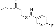 2-(4-Fluorophenyl)thiazole-4-carboxylic acid ethyl ester molecular structure (CAS 132089-35-1)