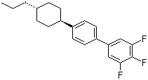 4'-(反式-4-丙基环己基)-3,4,5-三氟联苯分子结构 (CAS 132123-39-8)