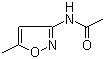 N-(5-甲基-1,2-噁唑-3-基)乙酰胺分子结构 (CAS 13223-74-0)