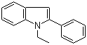 1-乙基-2-苯基吲哚分子结构 (CAS 13228-39-2)