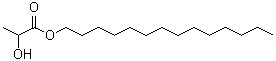 肉豆蔻基乳酸酯分子结构 (CAS 1323-03-1)