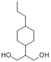 2-(4-丙基环己基)丙烷-1,3-二醇分子结构 (CAS 132310-86-2)