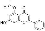 5-Acetoxy-7-hydroxyflavone molecular structure (CAS 132351-58-7)