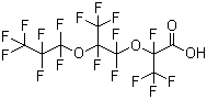 全氟-2,5-二甲基-3,6-二氧杂壬酸分子结构 (CAS 13252-14-7)