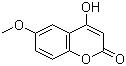 4-羟基-6-甲氧基香豆素分子结构 (CAS 13252-84-1)