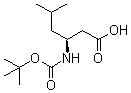 N-(tert-Butoxycarbonyl)-L-beta-homoleucine molecular structure (CAS 132549-43-0)