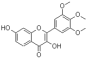 3,7-Dihydroxy-2-(3,4,5-trimethoxyphenyl)-4H-1-benzopyran-4-one molecular structure (CAS 132594-09-3)