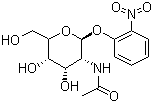 2-硝基苯基-2-乙酰氨基-2-脱氧-beta-D-吡喃葡萄糖苷分子结构 (CAS 13264-92-1)