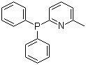 2-二苯基膦-6-甲基吡啶分子结构 (CAS 132682-77-0)