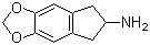 5,6-亚甲二氧基-2-氨基茚满分子结构 (CAS 132741-81-2)
