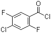 4-氯-2,5-二氟苯甲酰氯分子结构 (CAS 132794-08-2)
