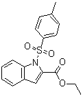 1-[(4-甲基苯基)磺酰基]-1H-吲哚-2-羧酸乙酯分子结构 (CAS 132819-92-2)