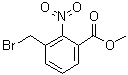 3-溴甲基-2-硝基苯甲酸甲酯分子结构 (CAS 132874-06-7)