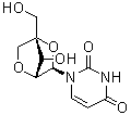1-[2,5-Anhydro-4-C-(hydroxymethyl)-alpha-L-arabinofuranosyl]-2,4(1H,3H)-pyrimidinedione molecular structure (CAS 1328937-93-4)
