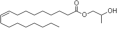 1,2-丙二醇单油酸酯分子结构 (CAS 1330-80-9)