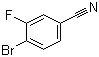 4-Bromo-3-fluorobenzonitrile molecular structure (CAS 133059-44-6)