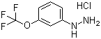 结构式 CAS# 133115-55-6, 3-三氟甲氧基苯肼盐酸盐