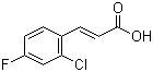 2-氯-4-氟肉桂酸分子结构 (CAS 133220-86-7)