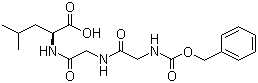 N-苄氧羰基甘氨酰甘氨酰-L-亮氨酸分子结构 (CAS 13347-77-8)