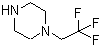 结构式 CAS# 13349-90-1, 1-(2,2,2-三氟乙基)哌嗪