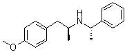 [S-(R*,R*)]-4-甲氧基-alpha-甲基-N-(1-苯基乙基)苯乙胺分子结构 (CAS 133505-53-0)