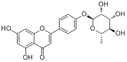 芹菜甙元 4'-O-鼠李糖苷分子结构 (CAS 133538-77-9)