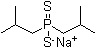 二异丁基二硫代亚膦酸钠分子结构 (CAS 13360-78-6)