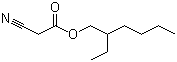 氰乙酸异辛酯分子结构 (CAS 13361-34-7)