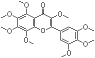 八甲氧基黄酮分子结构 (CAS 13364-94-8)
