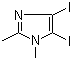 4,5-二碘-1,2-二甲基咪唑分子结构 (CAS 13369-82-9)