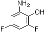 2-氨基-4,6-二氟苯酚分子结构 (CAS 133788-83-7)