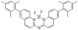 (T-4)-[6-(2,4,6-三甲基苯基)-N-[6-(2,4,6-三甲基苯基)-2(1H)-喹啉基亚基]-2-喹啉胺]二氟化硼分子结构 (CAS 1338788-44-5)