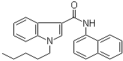 N-1-Naphthalenyl-1-pentyl-1H-indole-3-carboxamide molecular structure (CAS 1338925-11-3)