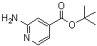 2-Amino-4-pyridinecarboxylic acid 1,1-dimethylethyl ester molecular structure (CAS 1338990-46-7)