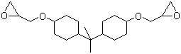 2,2'-[(1-甲基亚乙基)双(4,1-环亚己基氧基亚甲基)]双环氧乙烷分子结构 (CAS 13410-58-7)