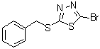 2-Bromo-5-[(phenylmethyl)thio]-1,3,4-thiadiazole molecular structure (CAS 1341656-02-7)