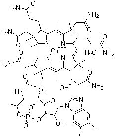 水钴胺素氢氧化物分子结构 (CAS 13422-52-1)