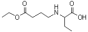 2-[(4-乙氧基-4-氧代丁基)氨基]丁酸分子结构 (CAS 1342229-32-6)