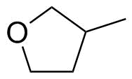 3-甲基四氢呋喃分子结构 (CAS 13423-15-9)