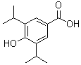 4-羟基-3,5-二异丙基苯甲酸分子结构 (CAS 13423-73-9)