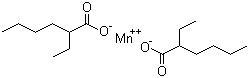 异辛酸锰分子结构 (CAS 13434-24-7)