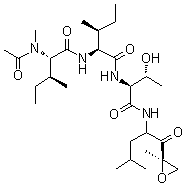 Epoxomicin分子结构 (CAS 134381-21-8)