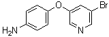 4-[(5-溴-3-吡啶基)氧基]苯胺分子结构 (CAS 1344036-38-9)