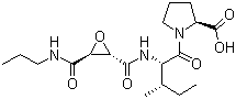 structure of CAS# 134448-10-5, CA-074;(L-3-trans-(Propylcarbamyl)oxirane-2-carbonyl)-L-isoleucyl-L-proline