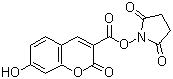 7-羟基香豆素-3-羧酸琥珀酰亚胺酯分子结构 (CAS 134471-24-2)
