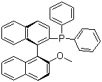 S-(+)-1,1'-联萘-2'-甲氧基-2-二苯膦分子结构 (CAS 134484-36-9)