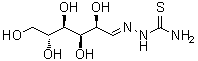 D-葡萄糖 2-(氨基硫代甲酰)腙分子结构 (CAS 13456-61-6)